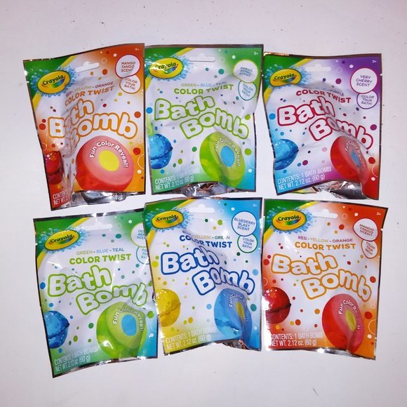 Set of 6‎ Crayola Bath Bombs - Picture 2 of 9